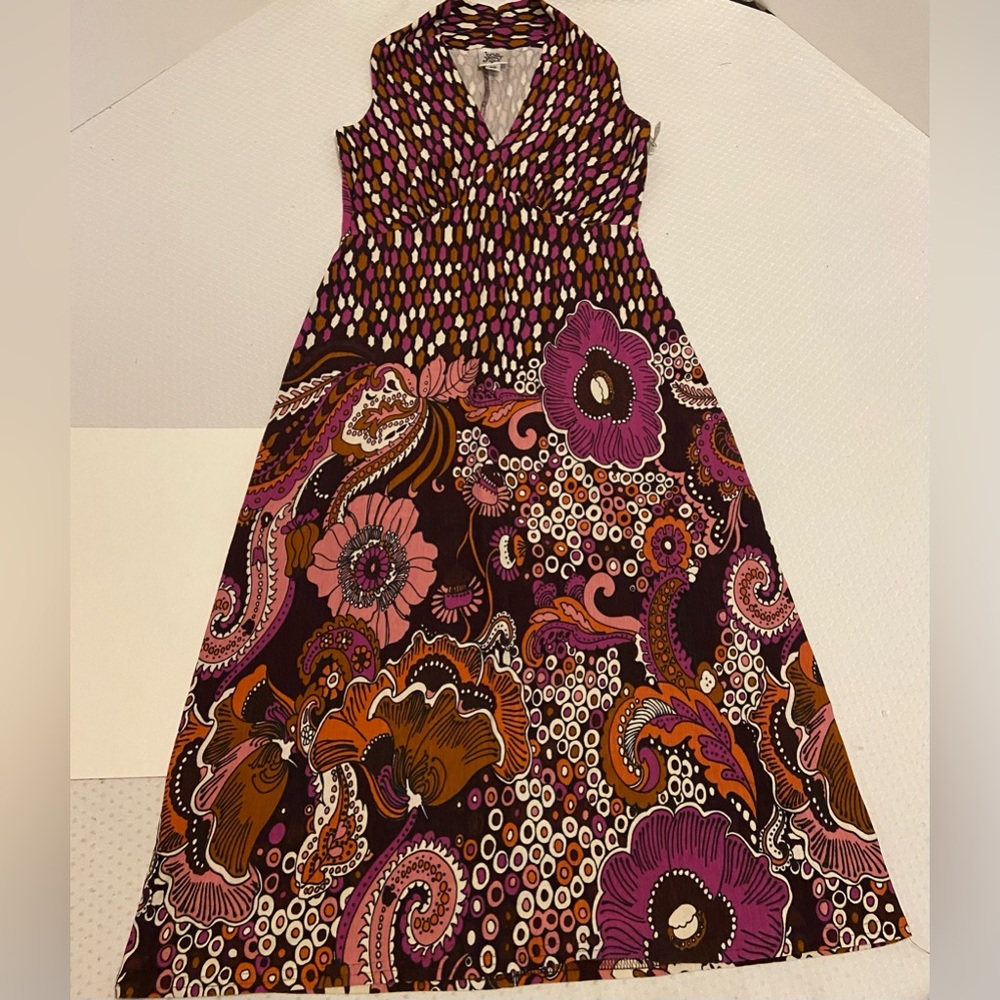 Ivy Jane from Dallas, Texas! Floral Sleeveless Maxi Dress, XS